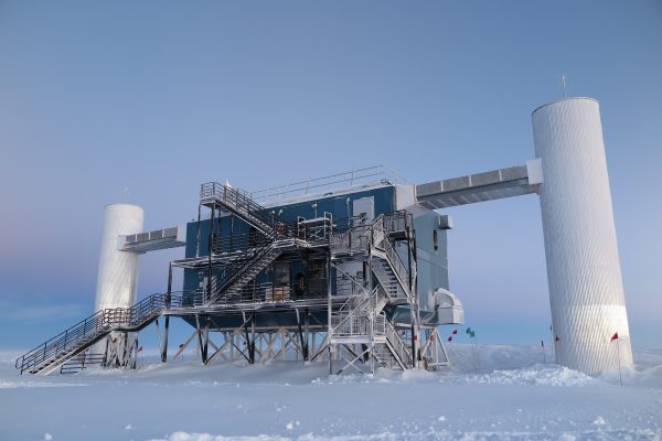 The IceCube Laboratory at the Amundsen-Scott South Pole Station, in Antarctica, hosts the computers that collect raw data