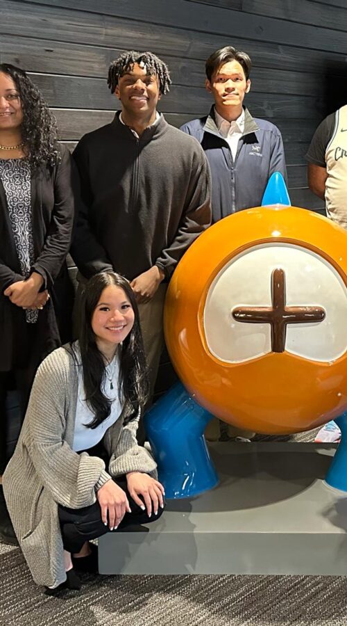 Students and employees at Fetch headquarters in spring 2024